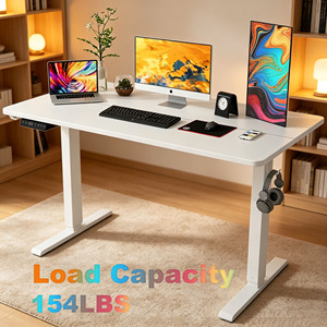 Multiple Sizes Electric Standing <strong>Desk</strong> Height Adjustable Sit Stand Office <strong>Desk</strong> with Side Extension &amp; <strong>Pull</strong> <strong>Out</strong> Keyboard Tray - Product Image 5