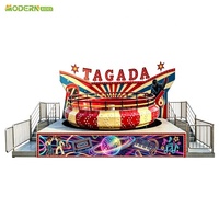 Manège Disco Tagada Personnalisé 24-30 Places, Grand Équipement d'Attraction pour Parc d'Attractions