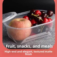 Boîte à lunch jetable en PP de qualité alimentaire, sans BPA, compatible micro-ondes, avec couvercle et compartiments, design rectangulaire ou ovale, pour plats à emporter, snacks et rôtis