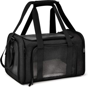 Luxury Small Medium <b>Pet</b> Backpack Airline-Approved Collapsible Soft Sided Travel Puppy <b>Carrier</b> Zipper Portable Outdoor Animal - Product Image 1