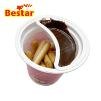 Bâtonnets de biscuits croustillants au chocolat Halal, marque privée, emballage personnalisé, approvisionnement en gros