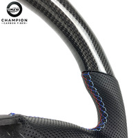 Personnalisation pour BMW E36 E39 Volant sport en cuir et fibre de carbone véritable 1991-1999 Accessoires intérieurs automobiles