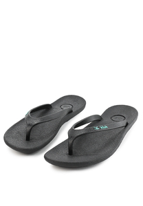 Sandalias Negras Modernas para Mujer con Plantilla Ergonómica para la Playa y Uso Diario - Product Image 4