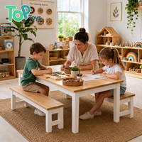 Okul Öncesi Masa ve Banklar Ahşap Montessori Anaokulu Kreş Çocuk Mobilyaları Sınıf Toptan Malzemeleri Eğitim Seti