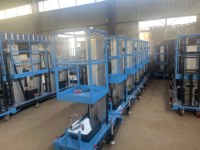 Plateforme élévatrice verticale en alliage d'aluminium, plateforme élévatrice électrique portable pour l'entretien des bâtiments