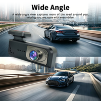 Caméra de tableau de bord DVR 1080P pour voiture avec WiFi, application, vision nocturne, capteur G, surveillance de stationnement et enregistrement en boucle