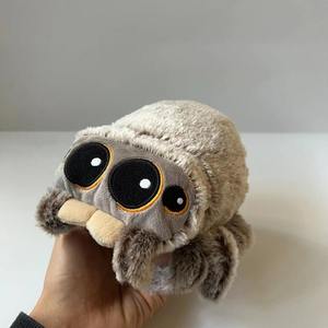 Lucas il piccolo ragno peluche morbido ricamato giocattolo per bambini con imbottitura in PP rivestimento in maglia antistress sottovuoto confezionato in OPP - Product Image 1