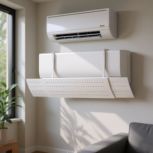 Déflecteur de climatiseur en plastique blanc, épaisseur 2,0 mm, fonctionnement manuel, usage industriel - Product Image 2