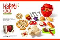 Kerstcadeau Speelgoed Eten Set Keuken Speelset met Eten-achtige Stukjes Educatief Speelgoed Fruit Snijden Eten Snijden Speelgoed