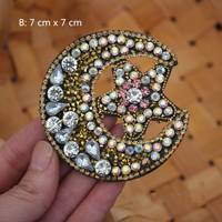 Étincelle céleste applique perle cristal patch broderie t-shirts personnalisé nuage étoilé fer sur coudre sur broderie patchs perlés