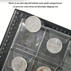 Álbum para Monedas de Cuero PU y PVC, 120 Bolsillos, Resistente al Frío, de Doble Cara, para Almacenamiento de Monedas Conmemorativas - Product Image 3