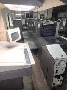 Presse <span class=keywords><strong>offset</strong></span> multicolore entièrement automatique d'occasion pour la production, alimentée par feuilles, pour SM52 Speedmaster quatre couleurs - Product Image 2