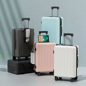 Valise intelligente à roulettes personnalisable unisexe en ABS+PC rigide avec crochet porte-gobelet et interface de chargement USB - Product Image 2