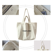 Bolso de hombro de lona, ​​bolso informal de tela de algodón, diseño de gran capacidad de almacenamiento, bolso de transporte duradero para el trabajo, desplazamientos y uso diario