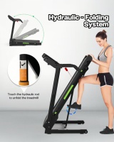 Caminadora Eléctrica Plegable con Inclinación, Capacidad de Peso de 330 Libras, Máquina de Correr Compacta para Gimnasio en Casa, para Uso en Interiores