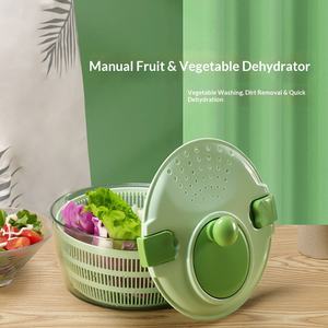 Lave-légumes manuel avec panier d'égouttage, <span class=keywords><strong>essoreuse</strong></span> <span class=keywords><strong>à</strong></span> fruits <span class=keywords><strong>à</strong></span> <span class=keywords><strong>manivelle</strong></span>, <span class=keywords><strong>essoreuse</strong></span> <span class=keywords><strong>à</strong></span> <span class=keywords><strong>salade</strong></span> pour le nettoyage des légumes et des fruits en cuisine - Product Image 2