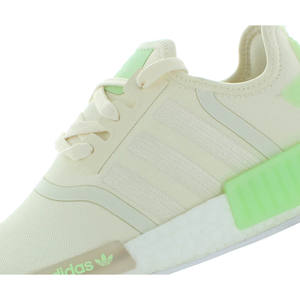 Adidas NMD R1 <b>Mens</b> <b>Shoes</b> Size 7, Color: Cream <b>White</b>/Cream <b>White</b>/Semi Green Spark - Product Image 2