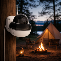 Caméra de sécurité PTZ sans fil WiFi avec projecteur infrarouge, vision nocturne couleur, détection de mouvement, étanche IP66 pour maison et ferme