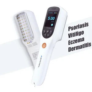 Lazer cilt bakımı tedavisi Vitiligo taşınabilir Uv lamba fototerapi ekipmanları Excimer lazer 308nm sedef Vitiligo lazer makinesi
