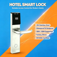 Système de serrures de porte d'hôtel intelligentes à clé électronique sans clé, avec carte RFID M1, lecteur de carte numérique RFID