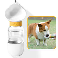 Bouteille d'eau portable anti-fuite pour chien, bol de voyage pour chien, gobelet pliable pour animaux de compagnie