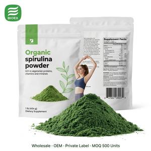Poudre d'extrait de spiruline bio Biolex à haute biodisponibilité, soutien bien-être alcalin, vente en gros, marque privée, OEM - Product Image 1
