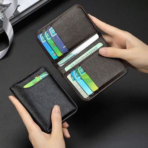 กระเป๋าใส่บัตรแบบพกพาขนาดใหญ่สำหรับผู้ชายแบบบางอเนกประสงค์ - Product Image 3