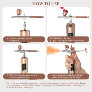 Kit de Compresor de Aerógrafo Inalámbrico de 36 PSI, Pistola de Pulverización Portátil para Arte de Uñas, Decoración de Pasteles, Maquillaje, Pintura, Uso Doméstico - Product Image 5