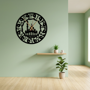 Horloge murale moderne en métal, design géométrique abstrait rond, mouvement silencieux à quartz, décoration de salon - Product Image 6