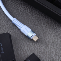 Kabel USB Micro USB Silikon Nylon Lembut 3A Pengisian Cepat Fleksibel Tahan Tekuk untuk Ponsel Android Lama Earphone Digital Kecil
