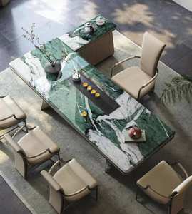 Dalle de marbre naturel de luxe du Brésil, quartzite vert de luxe pour salon, salle à manger, chambre à coucher, hall - Product Image 6