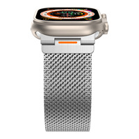 Bracelet magnétique en métal RYB Milanese Loop Tactical Mecha pour Apple Watch Ultra/2/3 Series 11/10/9/8/7/6/5/4 SE