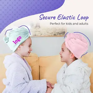 Promotional Prices Coral Fleece Magic Fast Dry Towel Cap Microfiber Hair-drying Cap Hair Wrap Towel