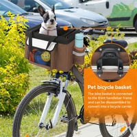 Nouveau personnalisé petit moyen chiot chat chaton siège rehausseur de voiture avec sangle de sécurité chien vélo transporteur sac à dos chien animal vélo panier