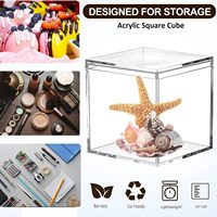 Boîtes à dessert carrées en plastique transparent avec couvercles, boîtes transparentes pour l'emballage de produits cuits, contenants alimentaires pour biscuits, tiramisu