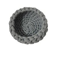 Vente en gros d'usine, produit pour animaux de compagnie, lit rond tissé à la main, doux et confortable, avec logo personnalisé, pour chats et petits chiens