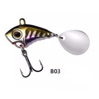 LUTAC Metal MINI VIB Baits Long Casting Whole Treble Hook Spoon Spinner Fishing Lures Hard Lure 30mm/7g