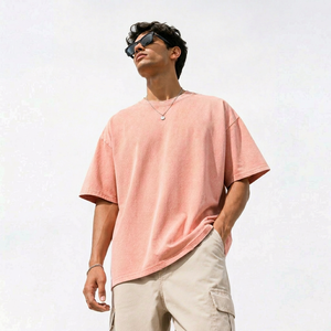 Camiseta Oversize con Lavado Ácido, 100% Algodón Ecológico, 230 g/m², Estilo Urbano, Venta al por Mayor, Proveedor a Granel, Fabricante de Tiruppur - Product Image 1