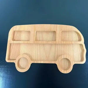 Bandeja Giratoria Rectangular de Madera Ecológica con Diseño Rústico, Multifuncional, para Servir Aperitivos, Frutos Secos, Nueces y Dulces - Product Image 3