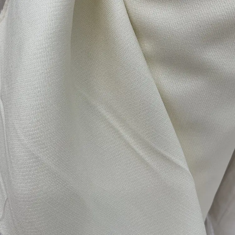 OEKO Silk Blend Fabric Garment Natural Pure Blend Wool Silk Fabric Wool Georgette Mulberry Cashmere 73mm 140cm Silk blend fabric