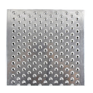 Pédale d'atelier de trou de crocodile poinçonnant la plaque antidérapante perforée par armure toile noire de grillage avec la soudure - Product Image 1