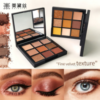 Private Label Mineral Formula Puder-Matt-Lidschattenpalette Schimmernde, mischbare warme Maillard-Töne, individuelles Logo, Fabrik-Großhandel