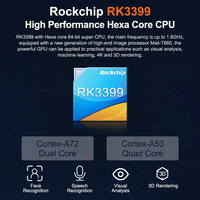 Liontron nouveau processeur Rockchip RK3399 développement intégré Mini PC industriel Linux Android OS avec Ethernet Wifi BT pour AIoT