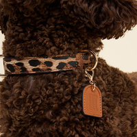 Ensemble laisse et collier pour chien Sunraymascota en cuir PU vegan de qualité supérieure, luxe, mode, réglable, résistant aux évasements, haute qualité