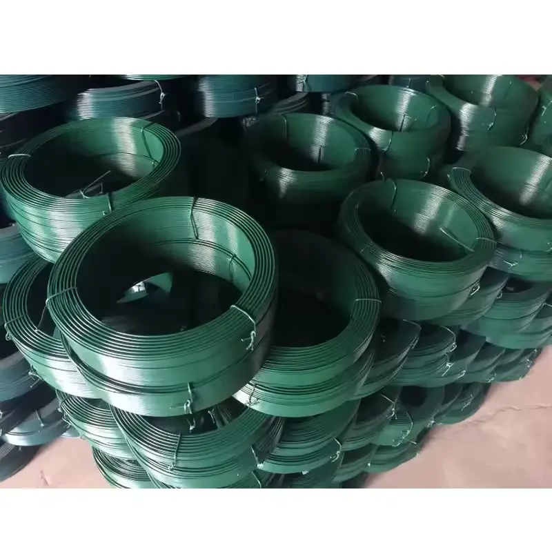 הנמכר ביותר במפעל פלסטיק PVC PE מצופה חוט ברזל מגולוון לאריזת מוצרי צריכה