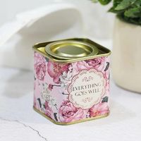 Usine de petites boîtes carrées de qualité alimentaire pour l'emballage du thé Boîte en fer blanc vide pour boissons OEM de Chine Boîte à thé ronde en métal blanc