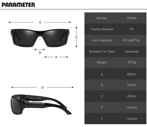Occhiali da Sole Polarizzati DUBERY Design per Uomo, Occhiali da Guida Retrò, Occhiali da Sole Estivi a Specchio Moda UV400 Oculos - Product Image 5