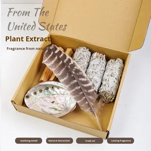 Baguette d'aromathérapie à la <span class=keywords><strong>sauge</strong></span> blanche pour le nettoyage de la guérison Baguette de sélénite à énergie négative Encens à la <span class=keywords><strong>sauge</strong></span> blanche Palo Santo Sticks - Product Image 3