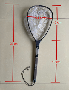 37 inch Ngụy Trang Màu sợi carbon cao su hạ cánh <span class=keywords><strong>Net</strong></span> Mỹ thị trường với biểu tượng tùy chỉnh mô hình - Product Image 3