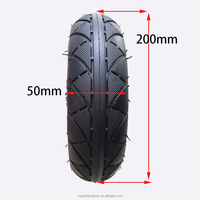 Ban Luar Skuter Listrik 200x50 Anti-Ledakan dari Karet untuk Speedway Mini 3/4 Pro, Tidak Perlu Diisi Angin